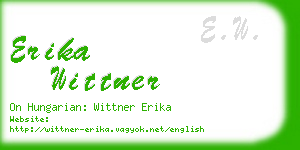 erika wittner business card